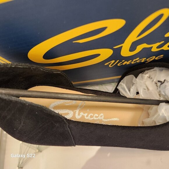 NWT Sbicca Volin Mule Black Teardrop Stacked Heel Suede Leather. Various - Picture 3 of 14